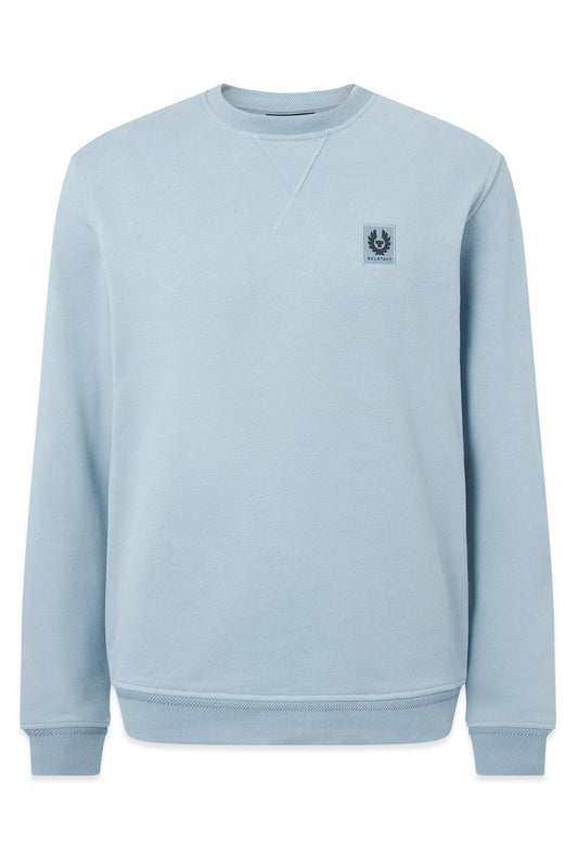 BELSTAFF SWEATSHIRT MIST BLUE Belstaff Michael Stewart Menswear  Sweatshirts & Hoodies