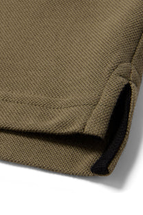 BELSTAFF TIPPED POLO KHAKI GREEN Belstaff Michael Stewart Menswear  Polo Shirts