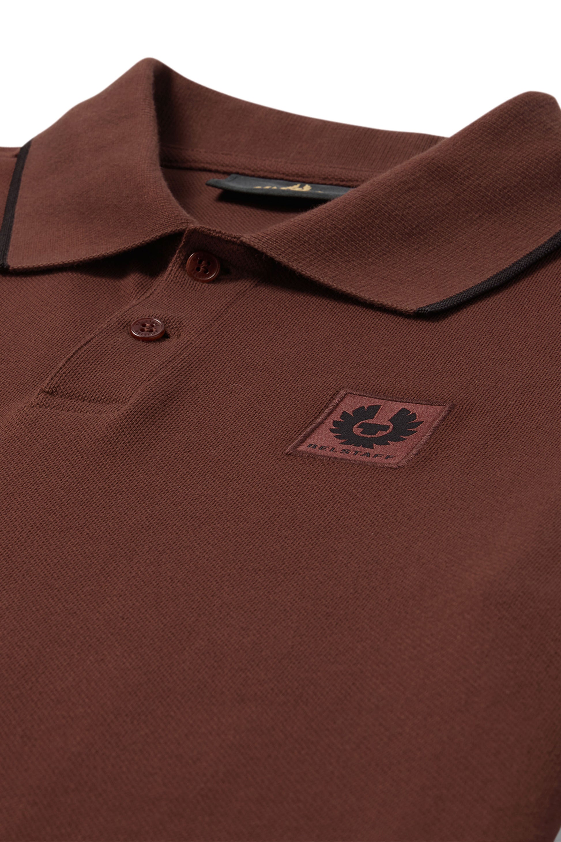 BELSTAFF TIPPED POLO OXBLOOD Belstaff Michael Stewart Menswear  Polo Shirts