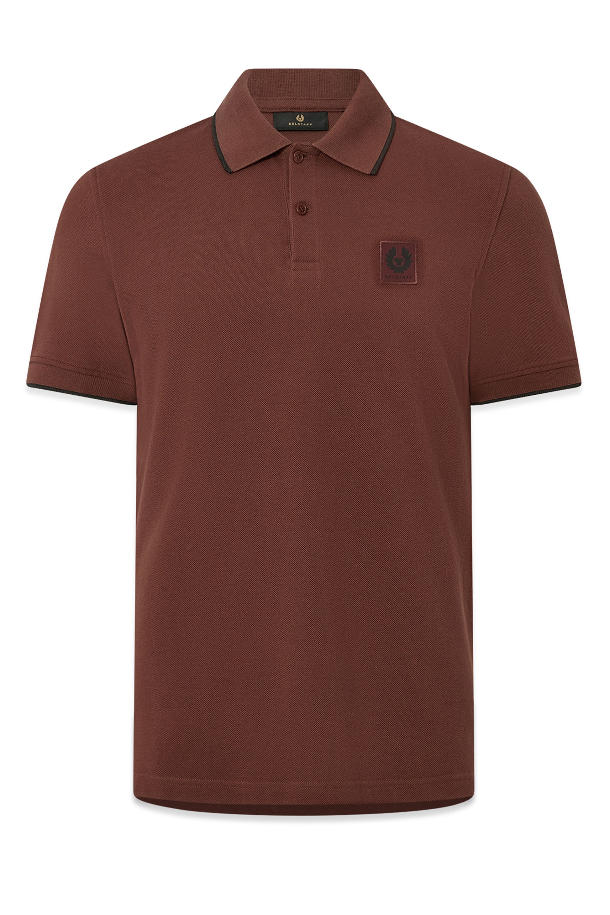BELSTAFF TIPPED POLO OXBLOOD Belstaff Michael Stewart Menswear  Polo Shirts