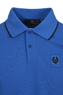BELSTAFF TIPPED POLO SHIRT MARINE BLUE Belstaff