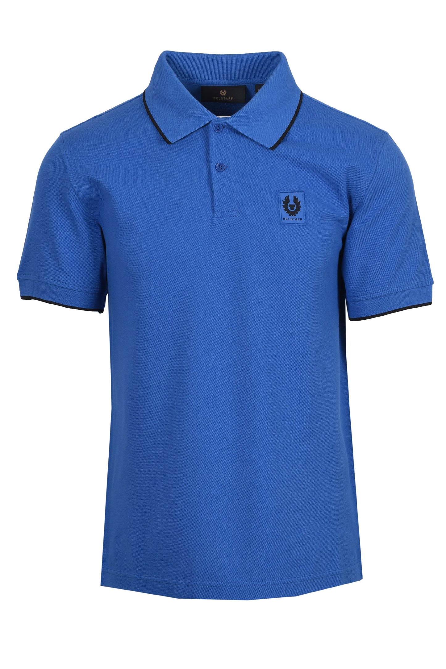 BELSTAFF TIPPED POLO SHIRT MARINE BLUE