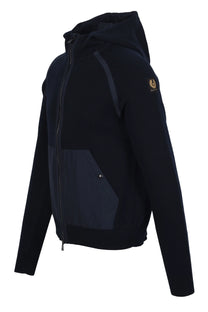 BELSTAFF VIEW HOODED FULL ZIP NAVY Belstaff