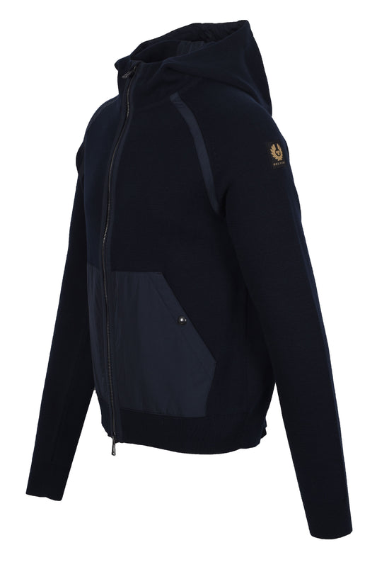 BELSTAFF VEW HOODED FULL ZIP NAVY