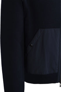 BELSTAFF VIEW HOODED FULL ZIP NAVY Belstaff