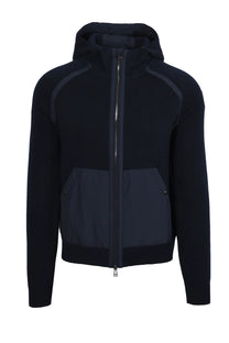BELSTAFF VIEW HOODED FULL ZIP NAVY Belstaff