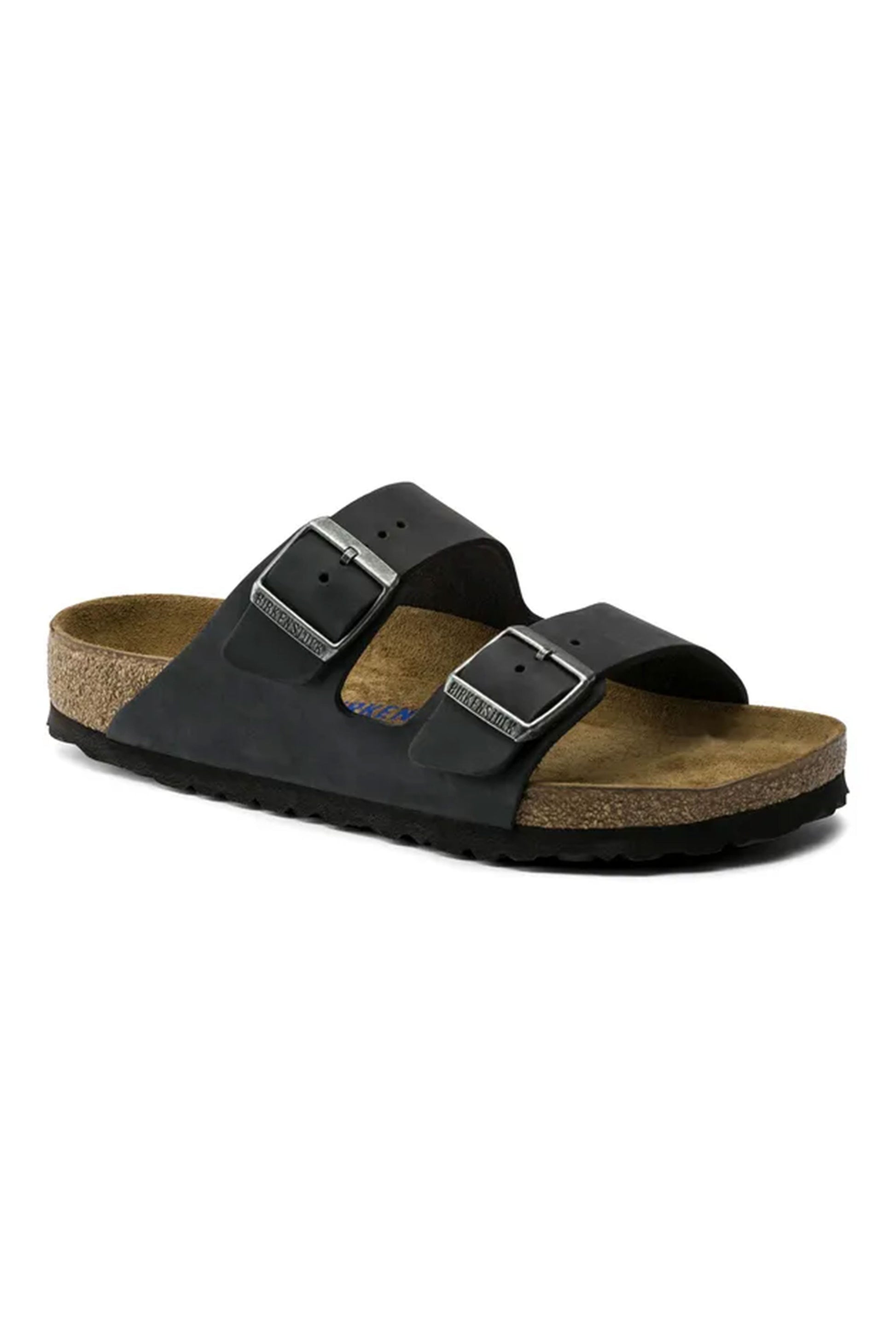 BIRKENSTOCK ARIZONA OILED LEATHER SANDAL BLACK Birkenstock Michael Stewart Menswear  Casual Shoes