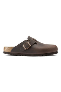 brown BIRKENSTOCK clog on a white background