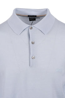 BOSS BLACK BONO-L LONG SLEEVED SHIRT POLO OPEN BLUE Boss Black