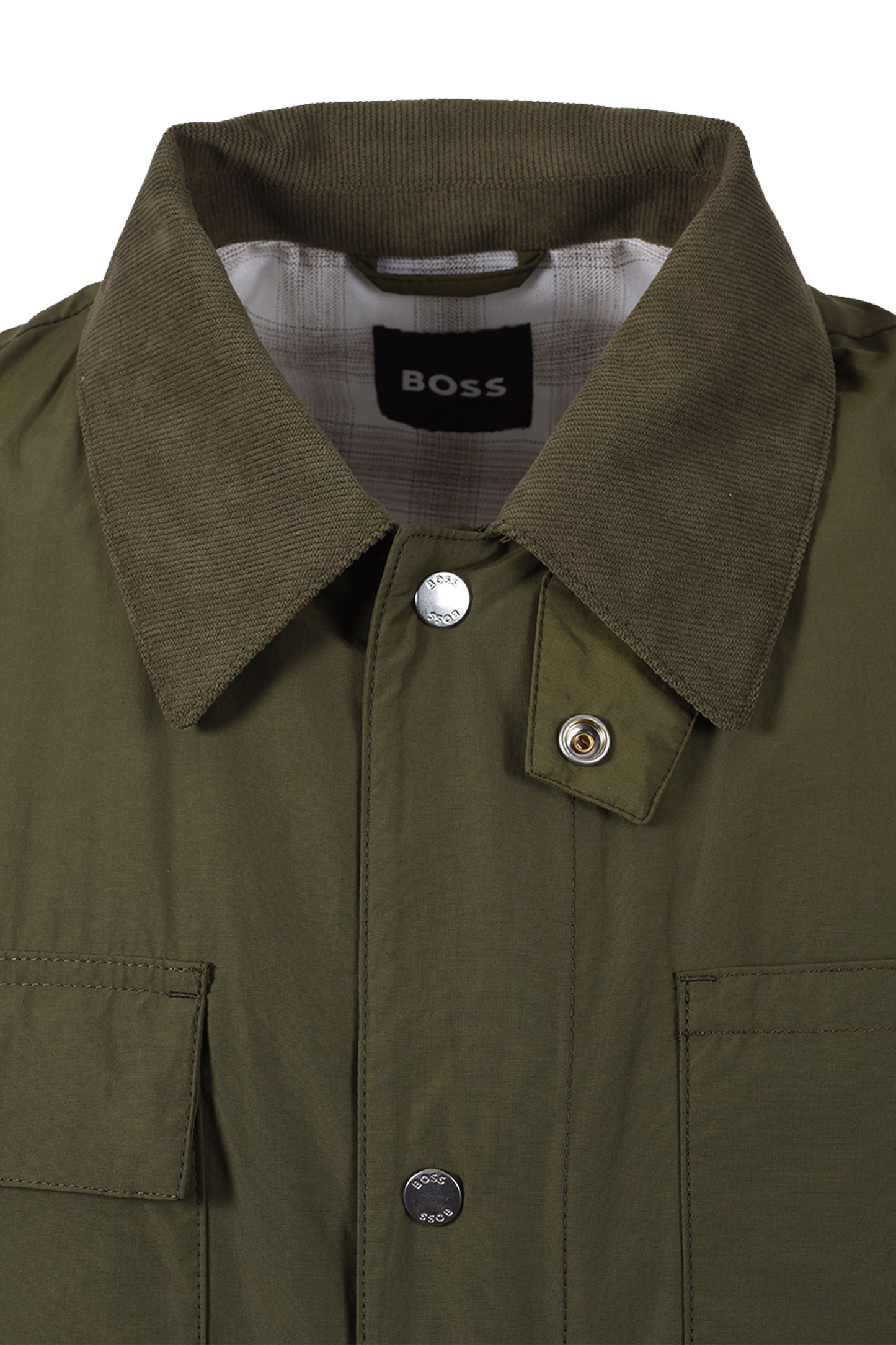 BOSS BLACK C-CORPO CASUAL JACKET OPEN GREEN Boss Black Michael Stewart Menswear  Jackets