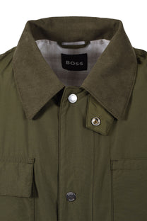 BOSS BLACK C-CORPO CASUAL JACKET OPEN GREEN Boss Black Michael Stewart Menswear  Jackets