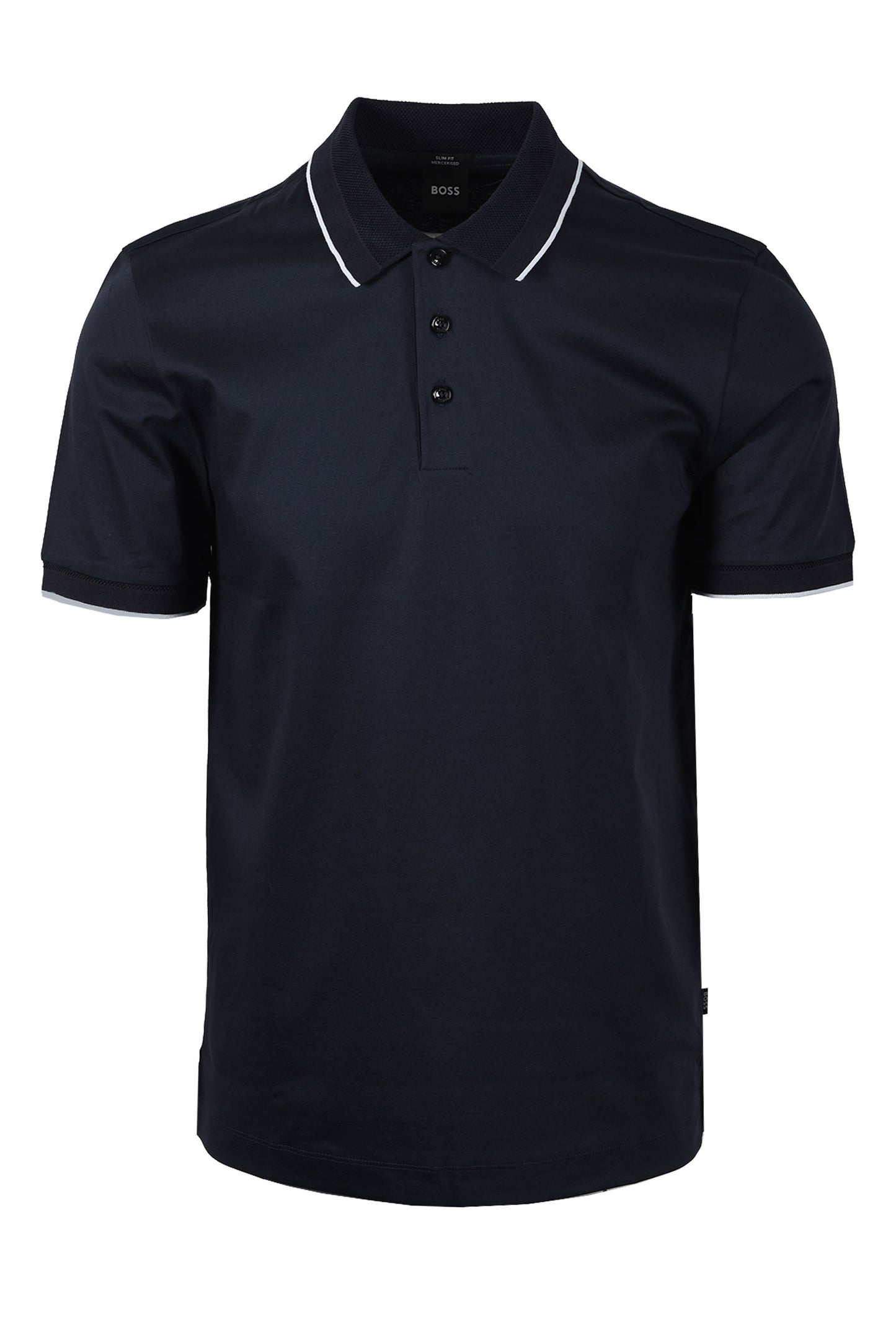 BOSS BLACK H-PHILLIPSON 195 POLO DARK BLUE Boss Black Michael Stewart Menswear  Polo Shirts