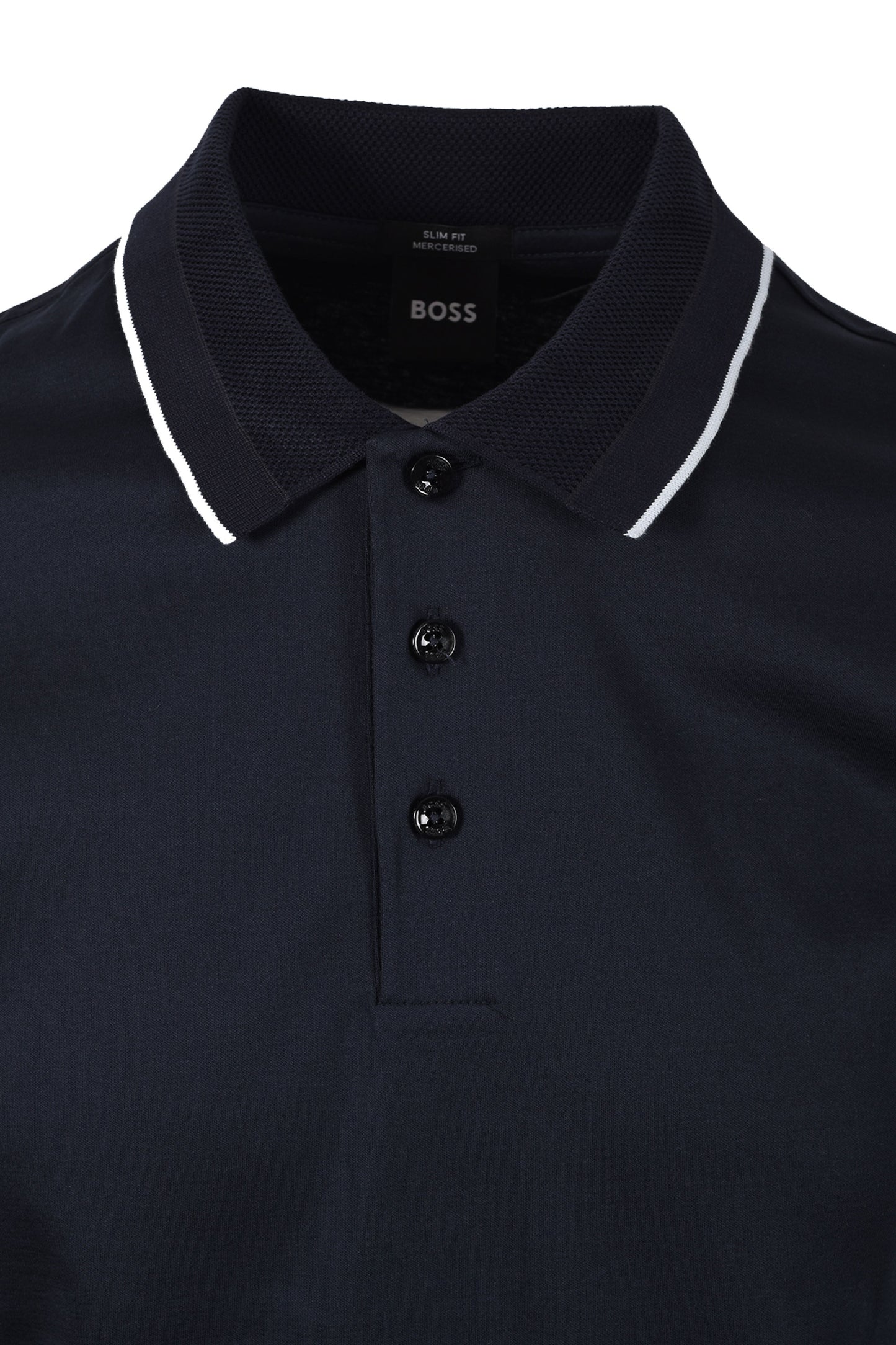 BOSS BLACK H-PHILLIPSON 195 POLO DARK BLUE Boss Black Michael Stewart Menswear  Polo Shirts