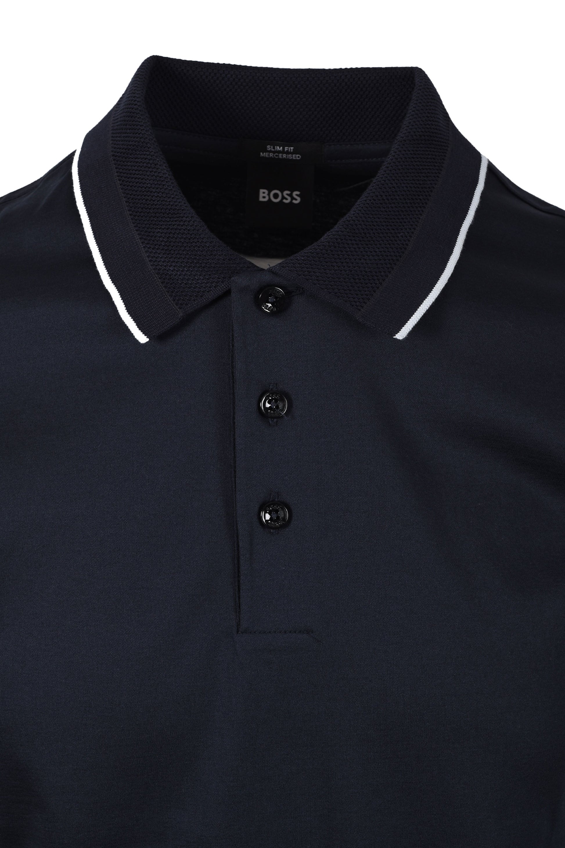 BOSS BLACK H-PHILLIPSON 195 POLO DARK BLUE Boss Black Michael Stewart Menswear  Polo Shirts