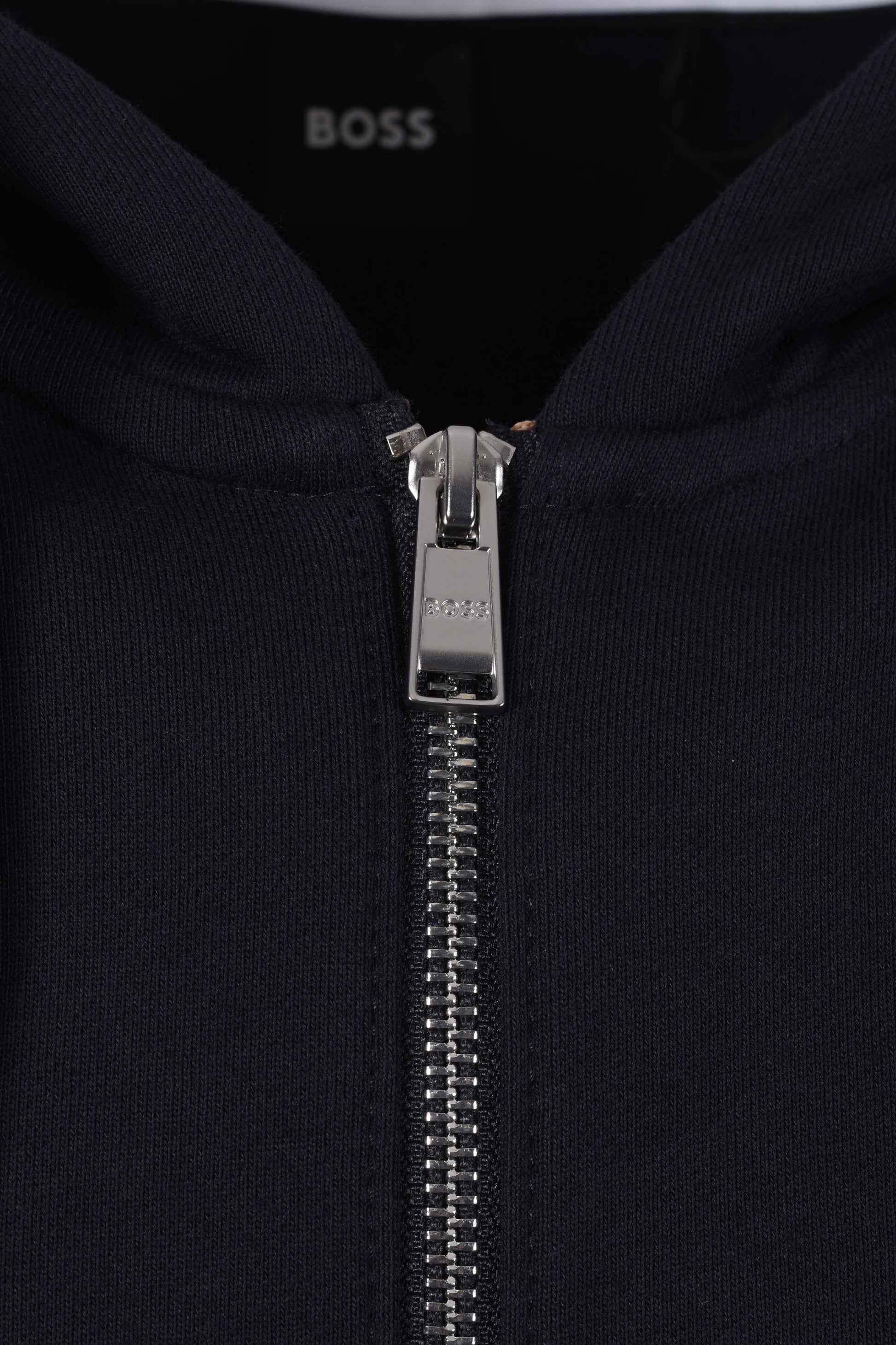 BOSS BLACK H-SPENCE MIX MEDIA SWEATSHIRT DARK BLUE Boss Black Michael Stewart Menswear  Sweatshirts