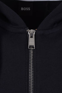BOSS BLACK H-SPENCE MIX MEDIA SWEATSHIRT DARK BLUE Boss Black Michael Stewart Menswear  Sweatshirts