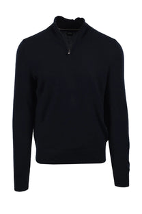 BOSS BLACK HEMARLO HALF ZIP KNITWEAR DARK BLUE Boss Black