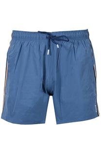 BOSS BLACK ICONIC SWIM SHORT BLUE Boss Black Michael Stewart Menswear  Swim Wear