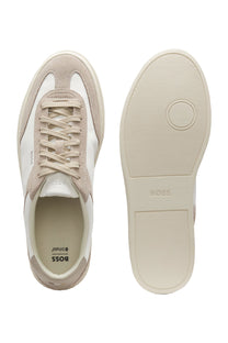 BOSS BLACK KIERAN TENN TRAINER OPEN WHITE Boss Black Michael Stewart Menswear  Trainers