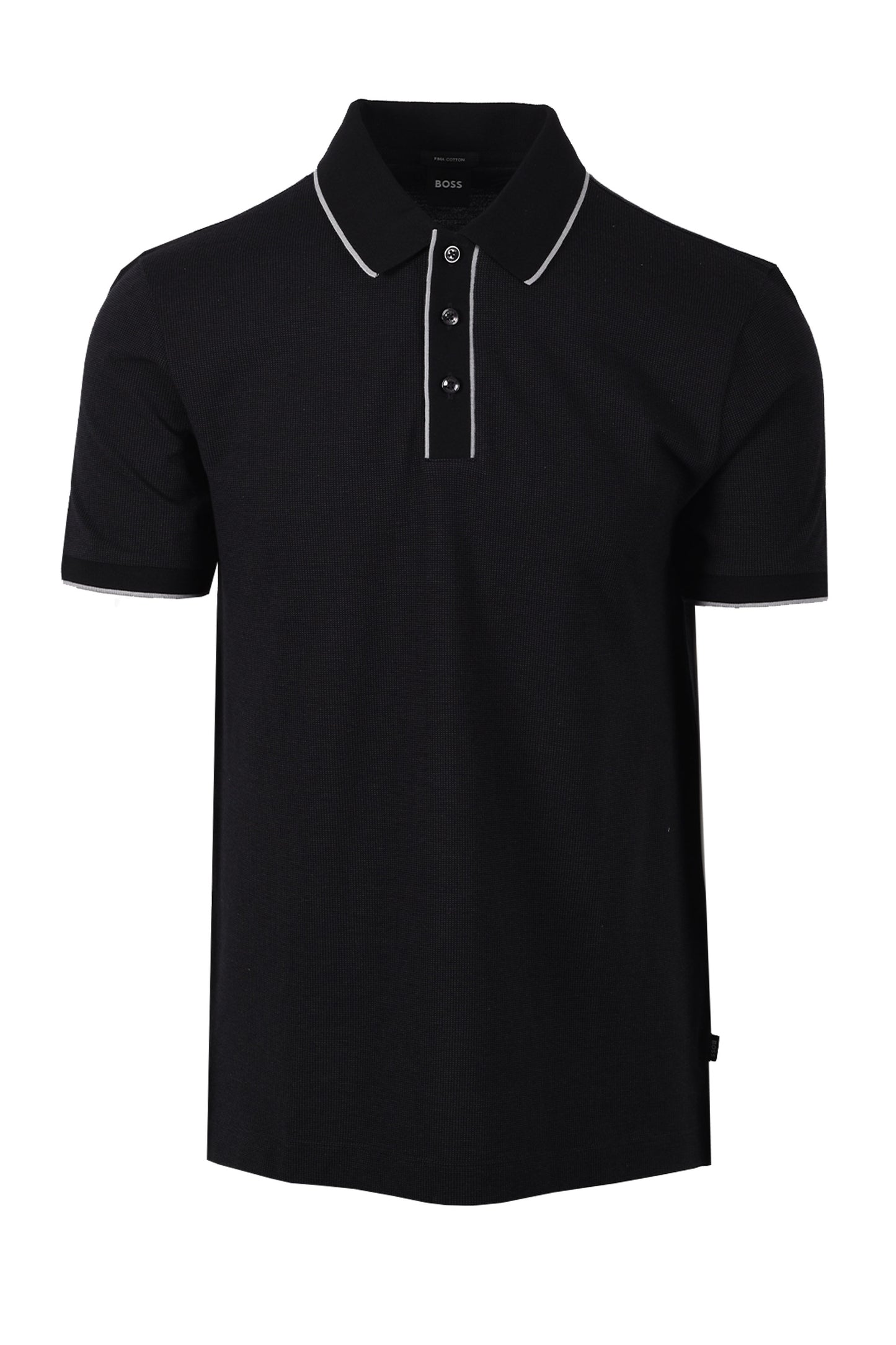 BOSS BLACK PARLAY 81 POLO SHIRT BLACK Boss Black Michael Stewart Menswear  Polo Shirts