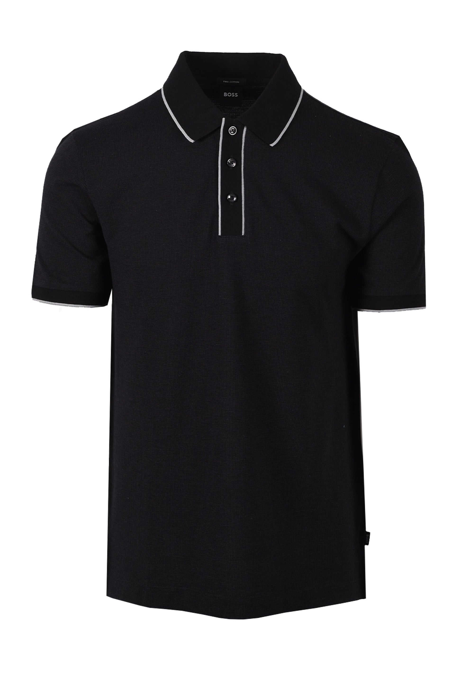 BOSS BLACK PARLAY 81 POLO SHIRT BLACK Boss Black Michael Stewart Menswear  Polo Shirts