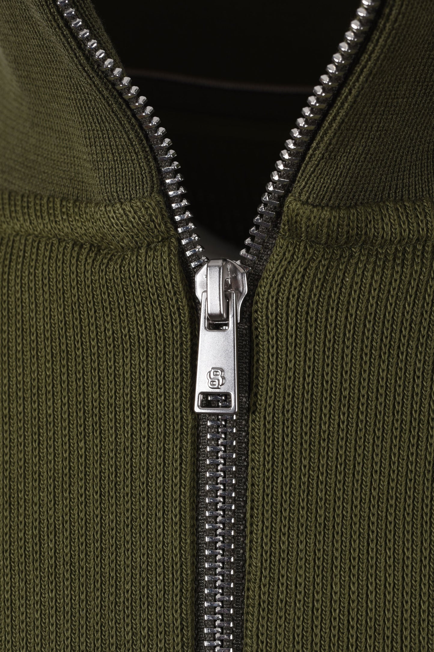 BOSS BLACK SEIDLER 55 HALF ZIP SWEATSHIRT GREEN Boss Black Michael Stewart Menswear  Sweatshirts