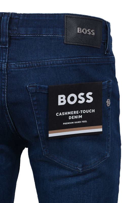BOSS Black H-Delaware Cashmere Touch Denim Navy