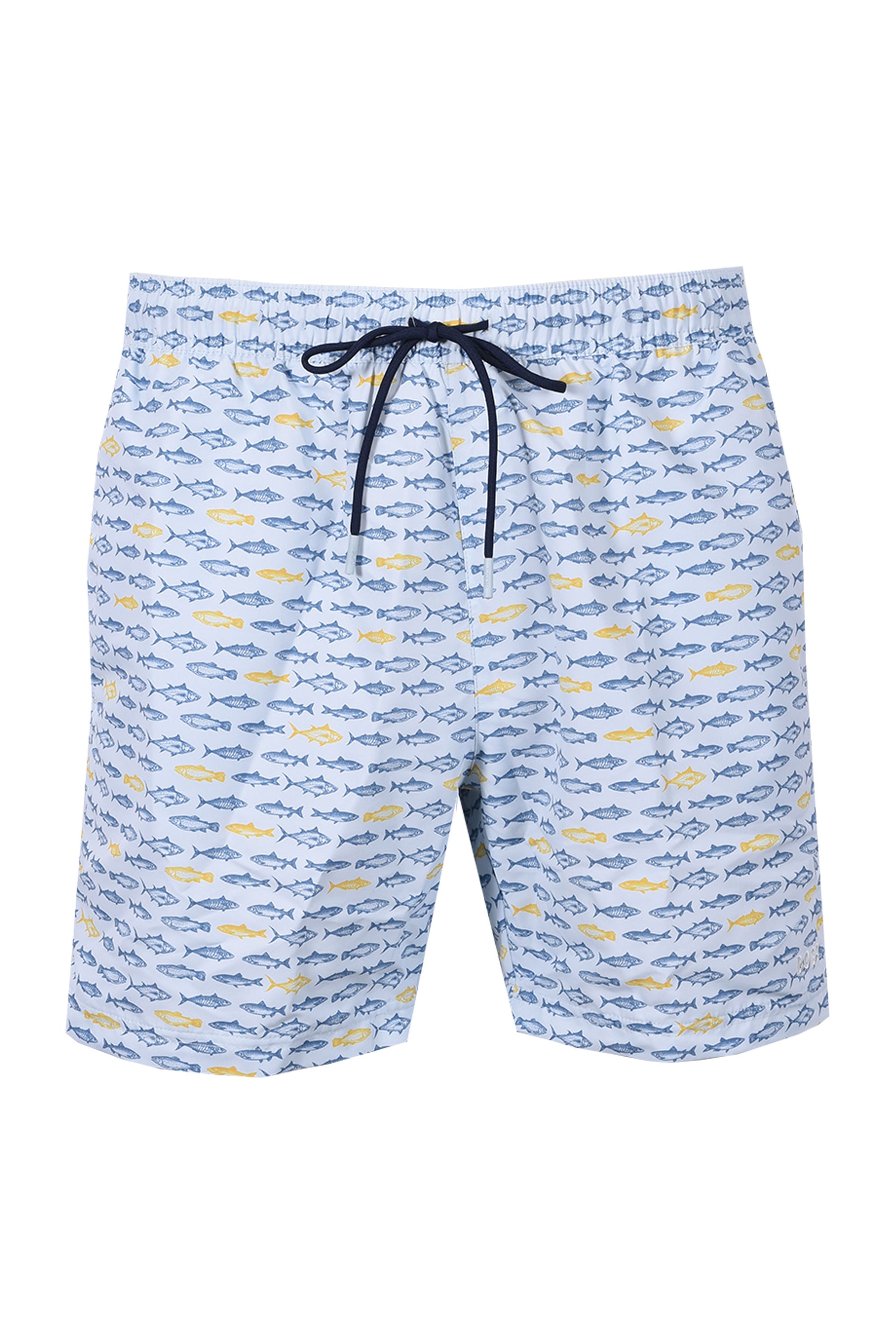 BOSS DANIO SWIM SHORTS OPEN BLUE Boss Black Michael Stewart Menswear  Swim Wear