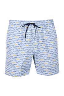 BOSS DANIO SWIM SHORTS OPEN BLUE Boss Black Michael Stewart Menswear  Swim Wear