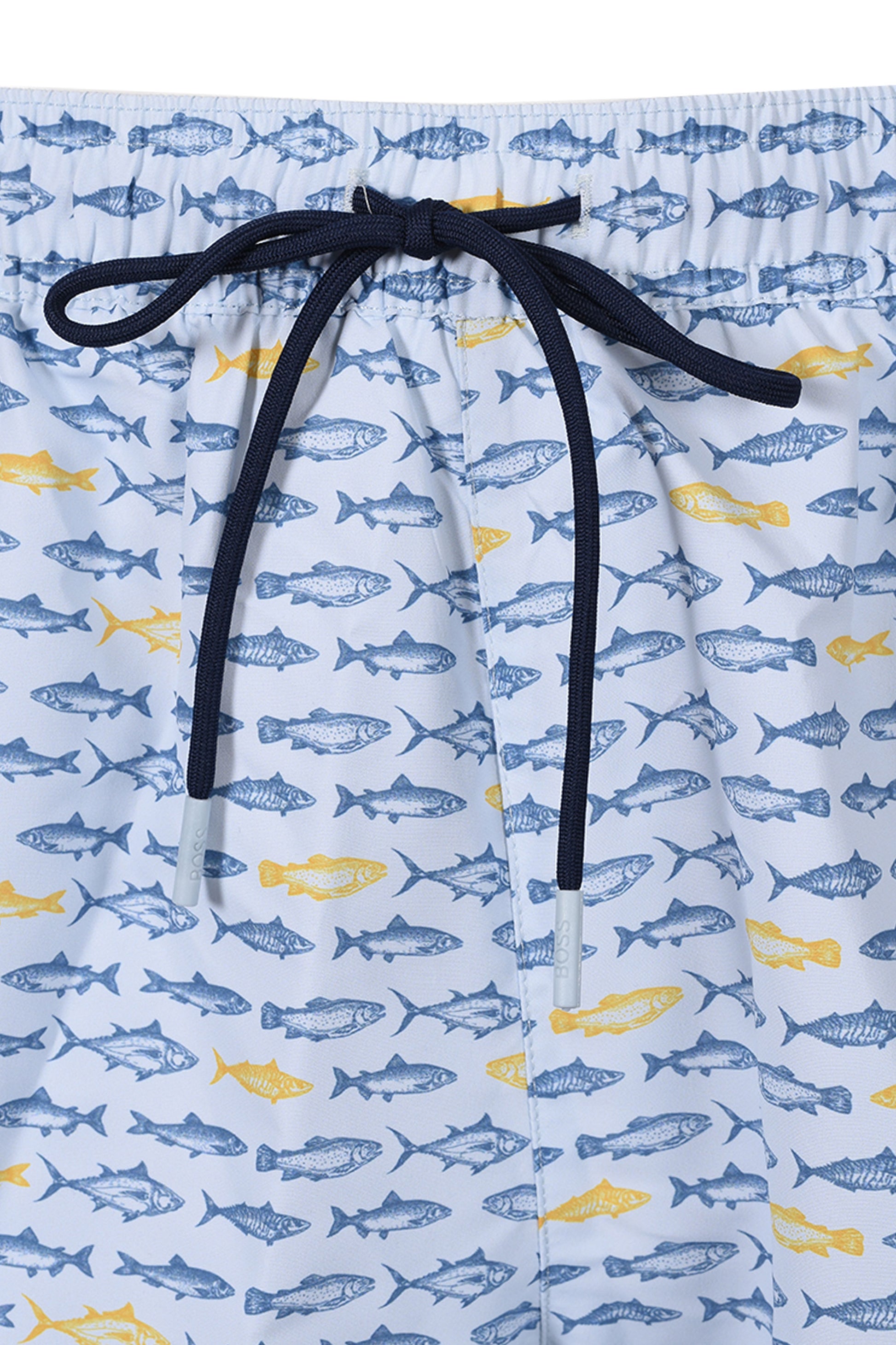 BOSS DANIO SWIM SHORTS OPEN BLUE Boss Black Michael Stewart Menswear  Swim Wear