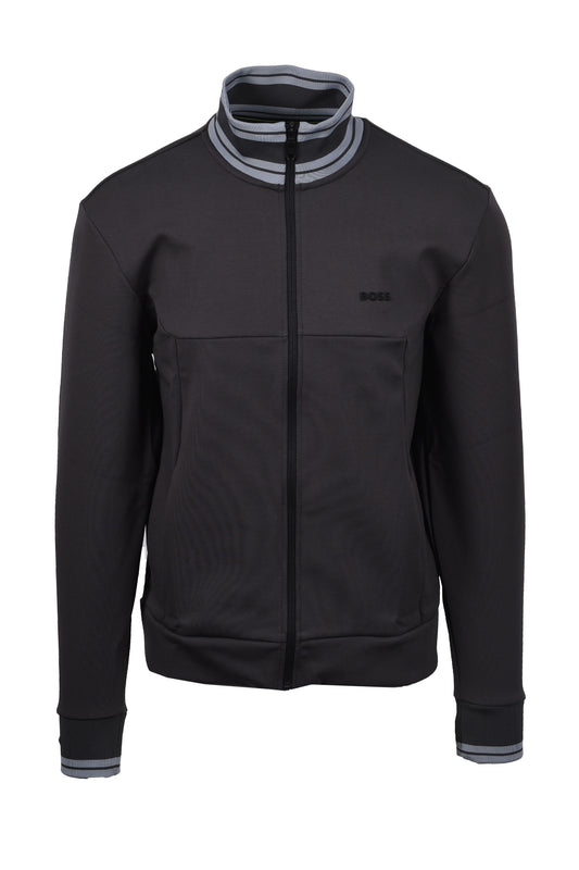 BOSS Green F Zone Track Top Dark Grey