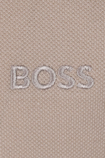BOSS Green Paddy Polo Shirt Open Beige Boss Green