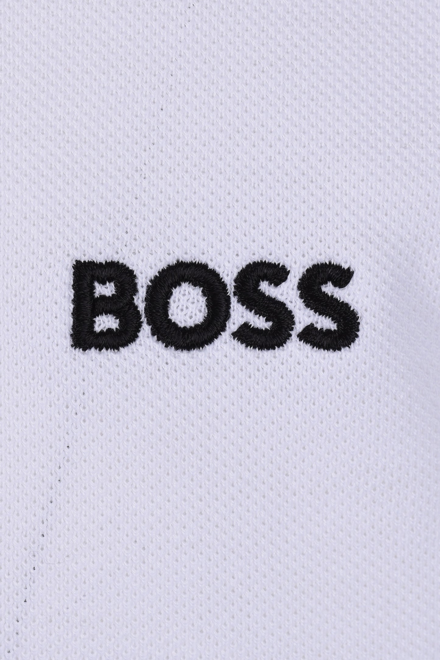 BOSS Green Paddy Polo Shirt White