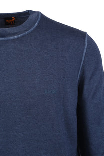 BOSS ORANGE ASTEFO KNITWEAR OPEN BLUE Boss Orange