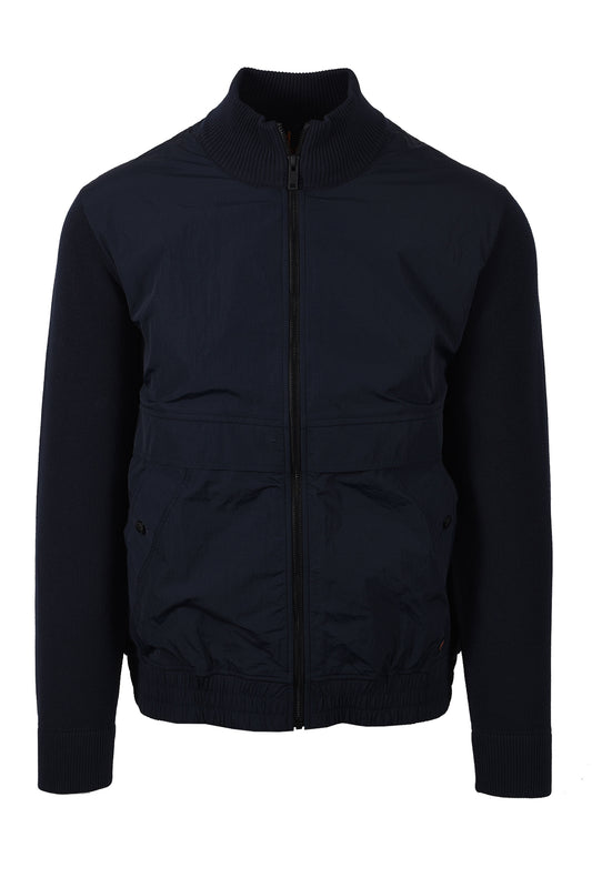 BOSS ORANGE KOBELLO MIX MEDIA JACKET DARK BLUE Boss Orange Michael Stewart Menswear  Jackets