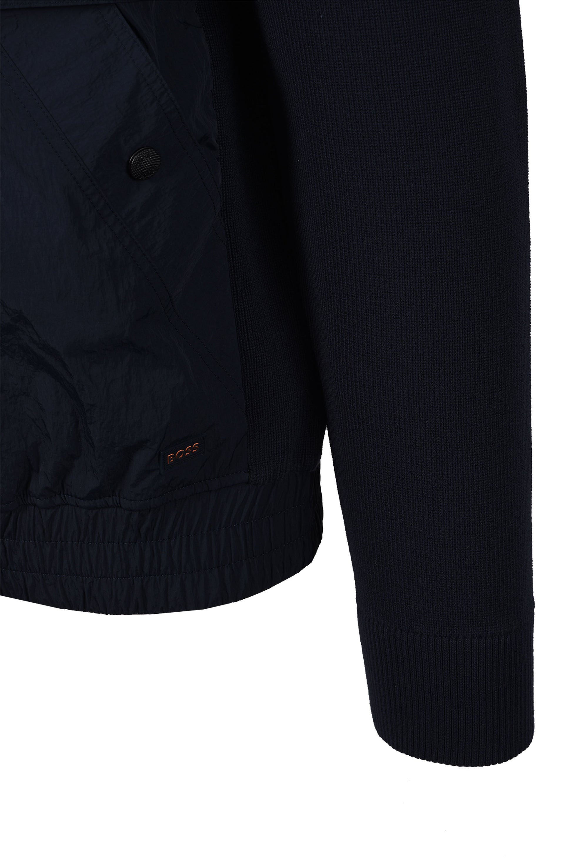 BOSS ORANGE KOBELLO MIX MEDIA JACKET DARK BLUE Boss Orange Michael Stewart Menswear  Jackets