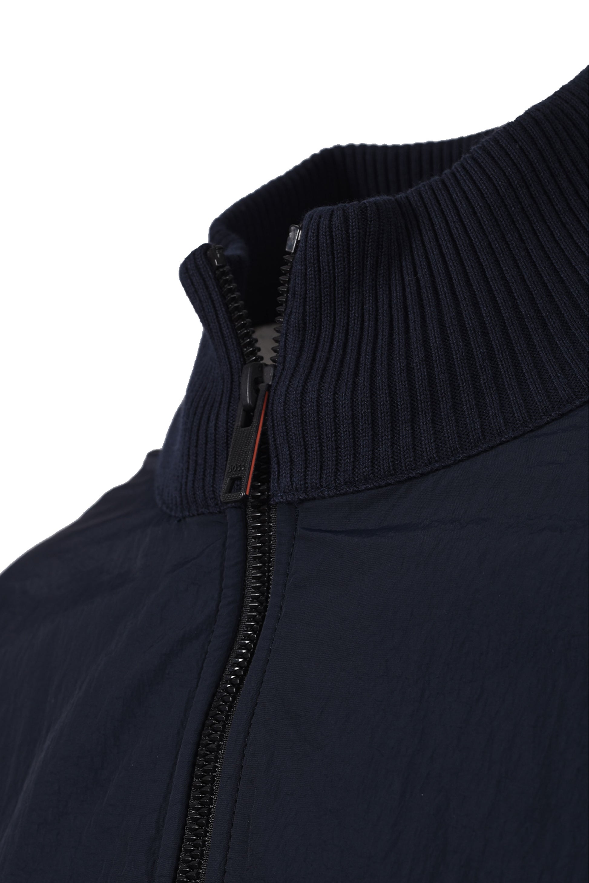 BOSS ORANGE KOBELLO MIX MEDIA JACKET DARK BLUE Boss Orange Michael Stewart Menswear  Jackets