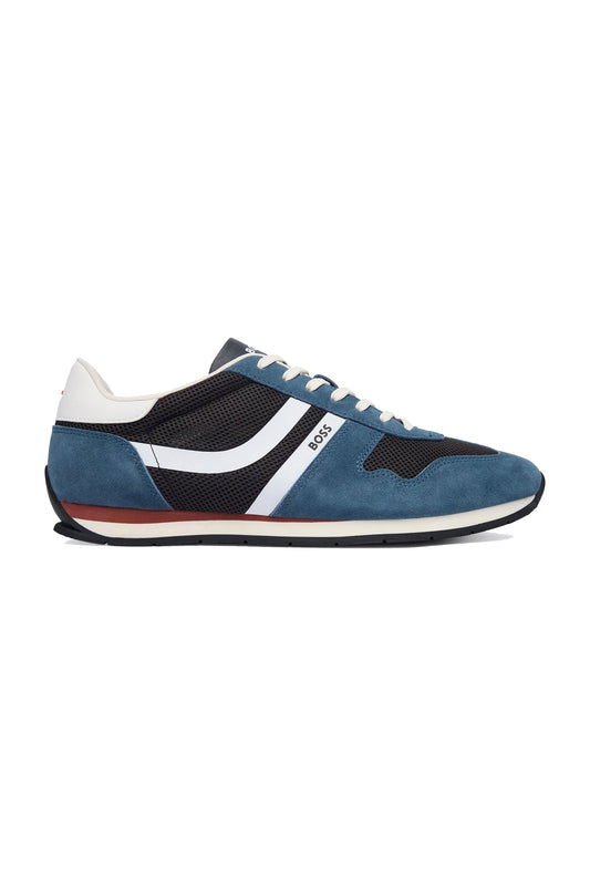 BOSS ORANGE LEVON RUNN TRAINER NAVY Boss Orange Michael Stewart Menswear  Trainers