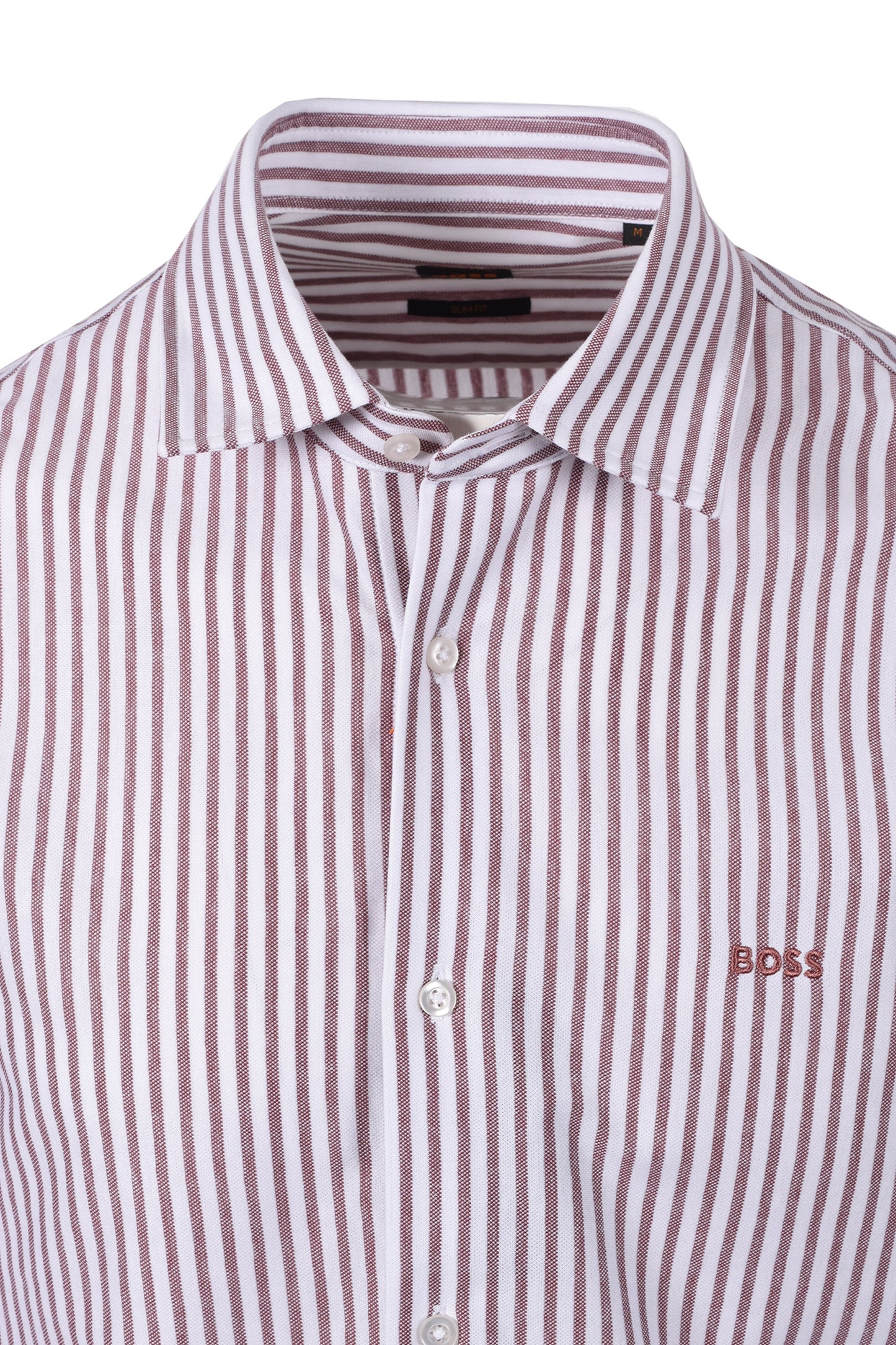BOSS ORANGE MYSOFT STRIPE SHIRT MEDIUM RED Boss Orange Michael Stewart Menswear  Shirts
