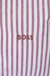 BOSS ORANGE MYSOFT STRIPE SHIRT MEDIUM RED Boss Orange Michael Stewart Menswear  Shirts