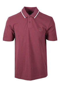 BOSS ORANGE PASSERFORD POLO SHIRT MEDIUM RED Boss Orange Michael Stewart Menswear  Polo Shirts