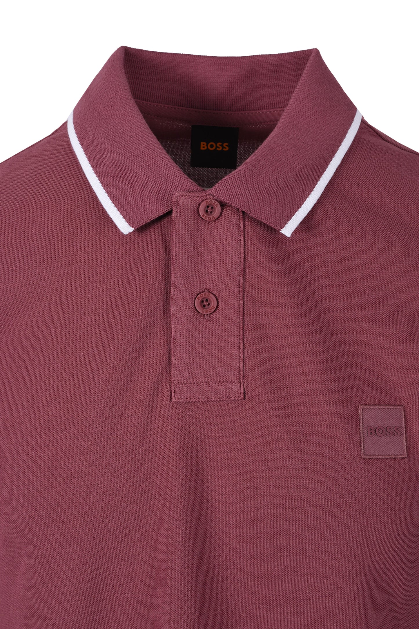 BOSS ORANGE PASSERFORD POLO SHIRT MEDIUM RED Boss Orange Michael Stewart Menswear  Polo Shirts
