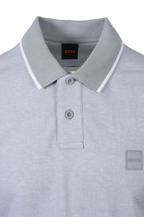 BOSS ORANGE PASSERFORD POLO SHIRT OPEN GREY Boss Orange Michael Stewart Menswear  Polo Shirts