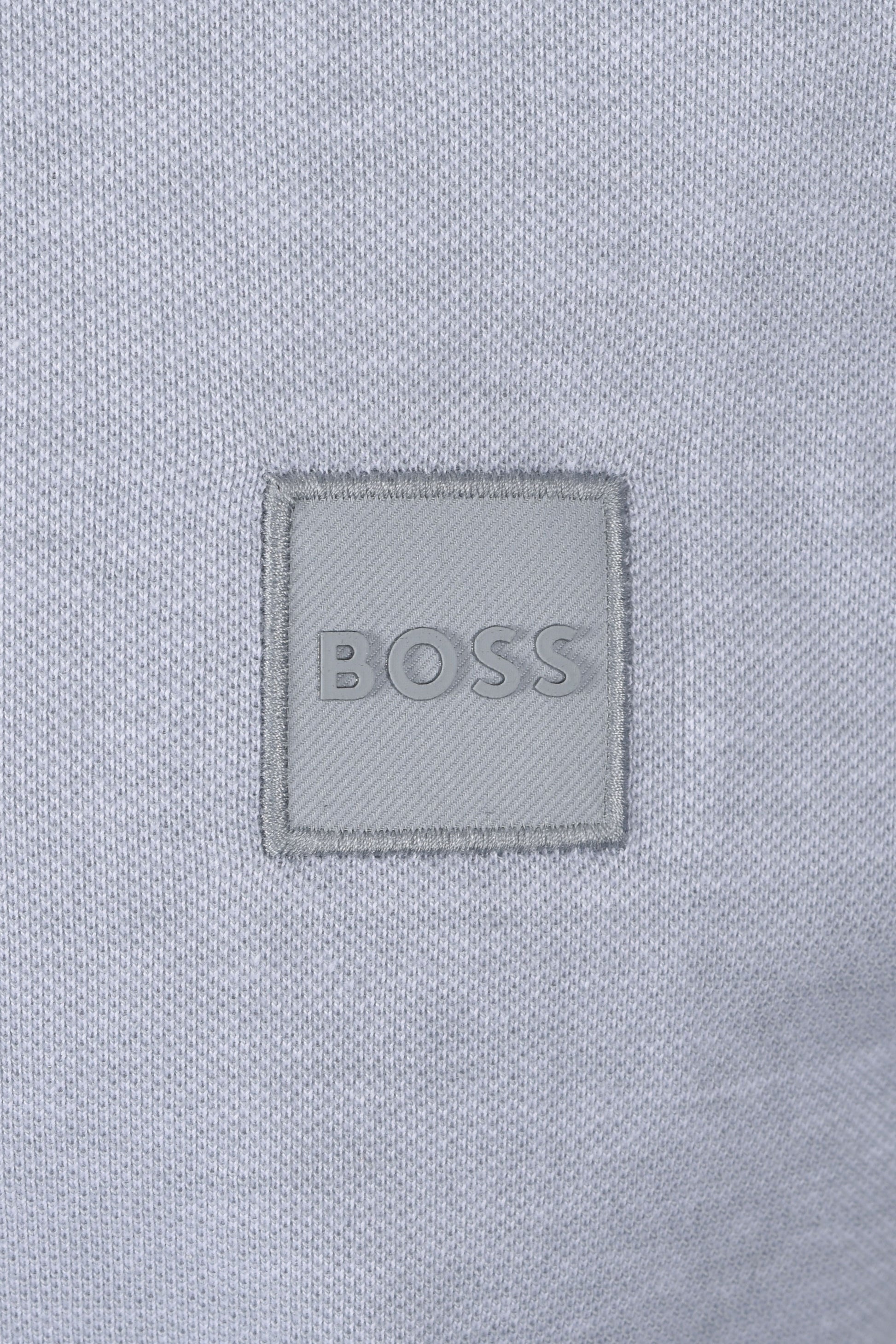 BOSS ORANGE PASSERFORD POLO SHIRT OPEN GREY Boss Orange Michael Stewart Menswear  Polo Shirts