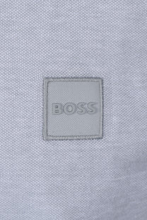 BOSS ORANGE PASSERFORD POLO SHIRT OPEN GREY Boss Orange Michael Stewart Menswear  Polo Shirts