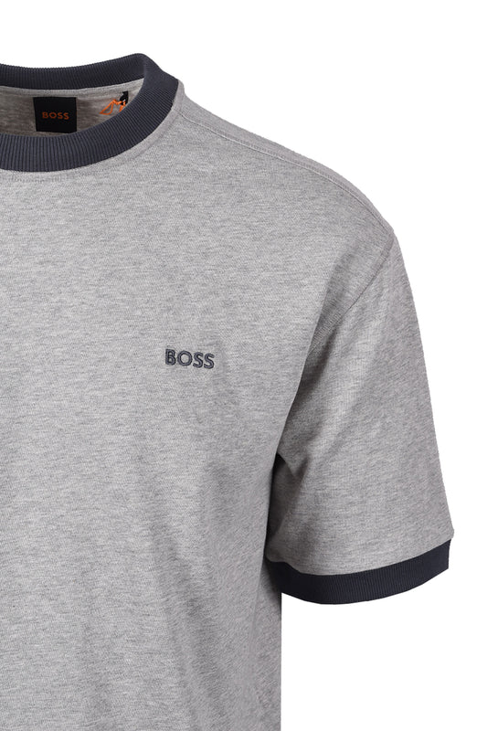 BOSS ORANGE TE_EDGE T-SHIRT OPEN GREY Boss Orange Michael Stewart Menswear  T-Shirts