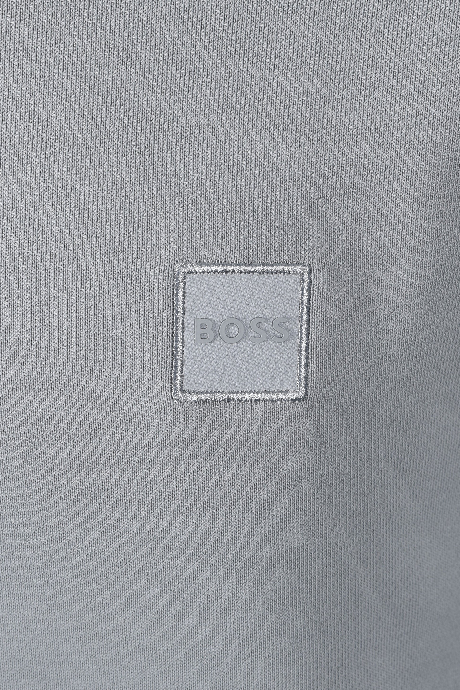 BOSS ORANGE WETALK SWEATSHIRT OPEN GREY Boss Orange Michael Stewart Menswear  Sweatshirts