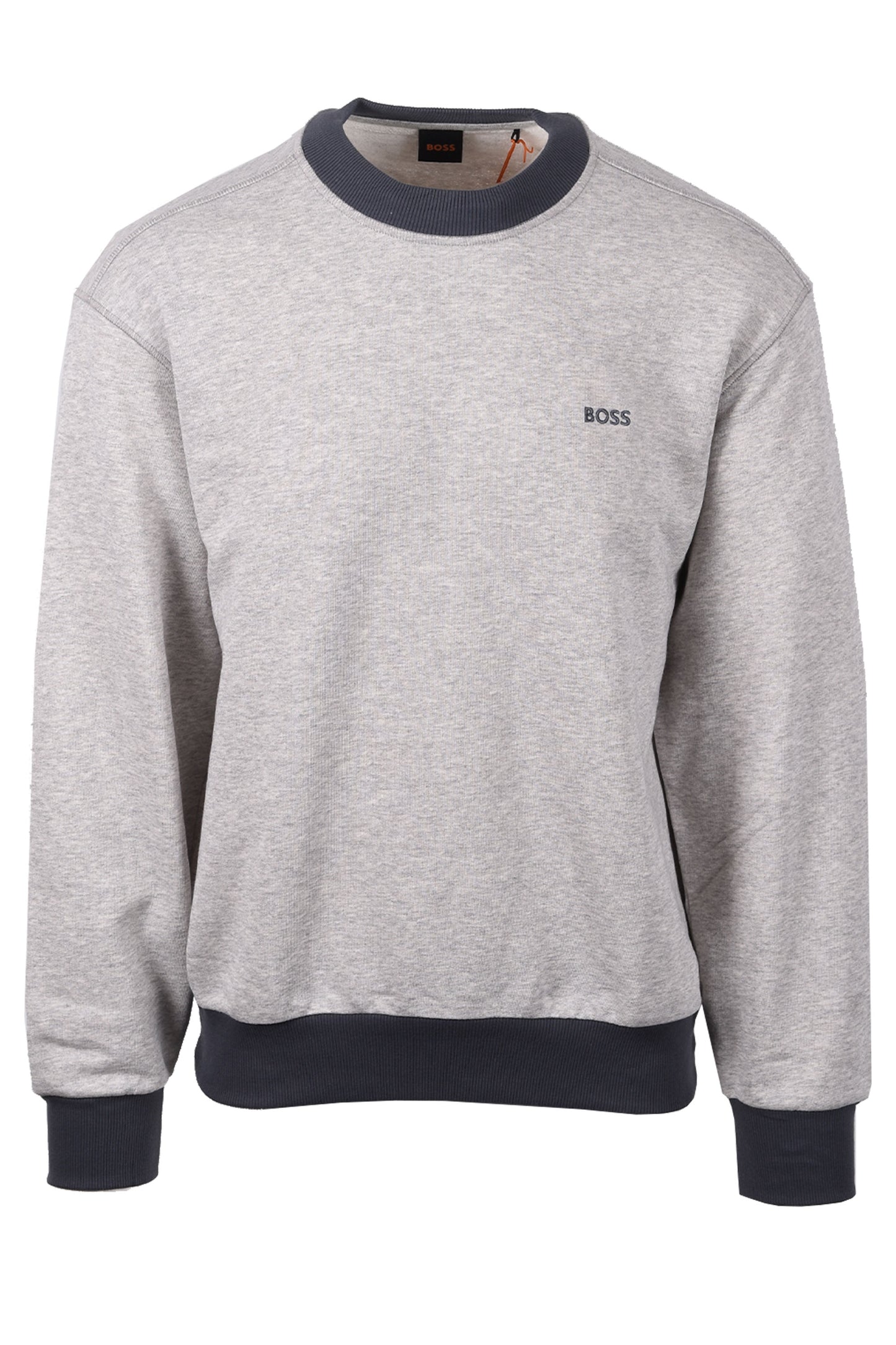 BOSS ORANGE WE_EDGE SWEATSHIRT OPEN GREY Boss Orange Michael Stewart Menswear  Sweatshirts