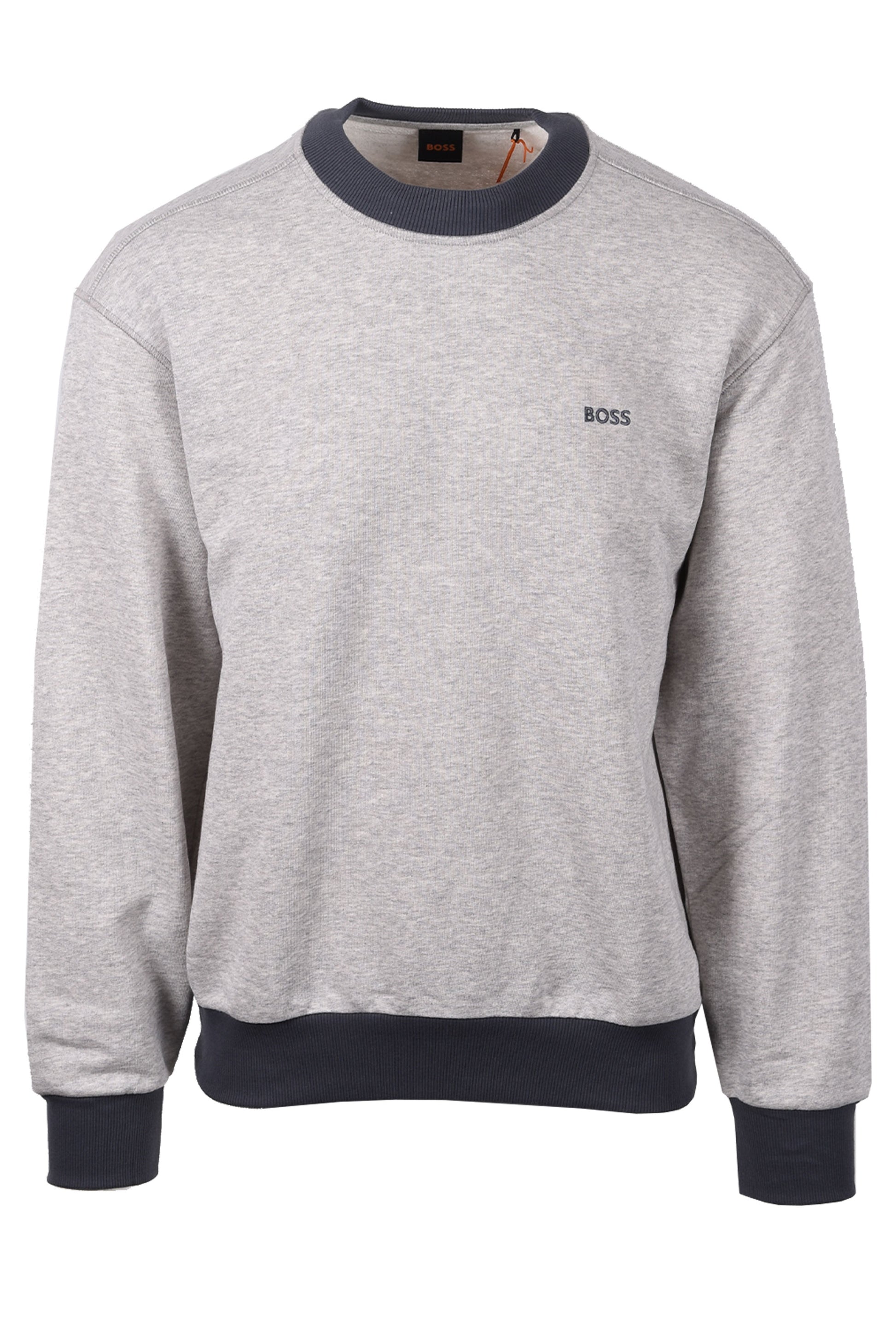 BOSS ORANGE WE_EDGE SWEATSHIRT OPEN GREY Boss Orange Michael Stewart Menswear  Sweatshirts