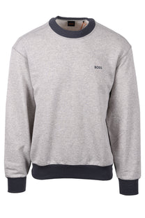 BOSS ORANGE WE_EDGE SWEATSHIRT OPEN GREY Boss Orange Michael Stewart Menswear  Sweatshirts